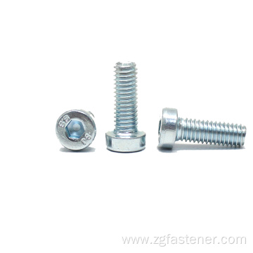 Hexagon socket bolts with blue zinc DIN7984